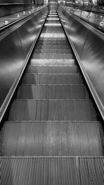 View of escalator