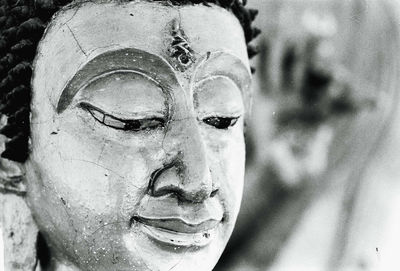 Close-up of statue of buddha