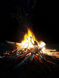 Bonfire at night