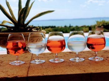 Gin tonic and aperol spritz at the pool