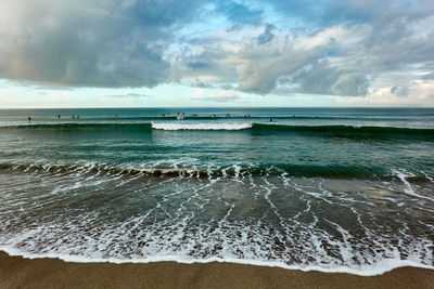 Scenic view of sea against sky