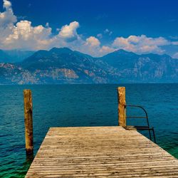 Jetty leading to lake