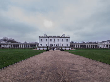 View of historical building against cloudy sky