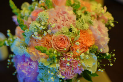 Close-up of rose bouquet