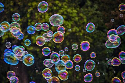 Close-up of bubbles