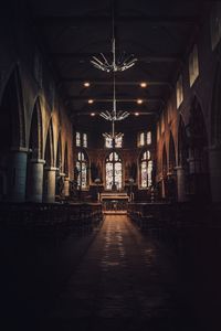 Corridor of church