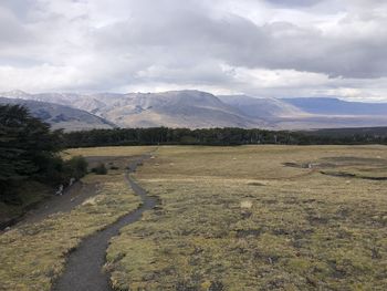 Scenic view of landscape against sky