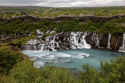 River flowing through rocks