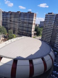 View of city buildings against sky