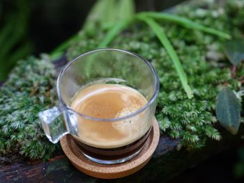 Close-up of coffee on table