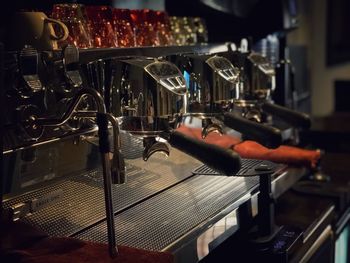 Close-up of coffee at cafe