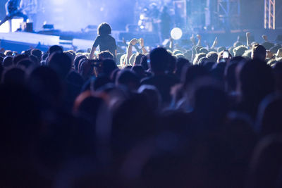 Crowd at music concert