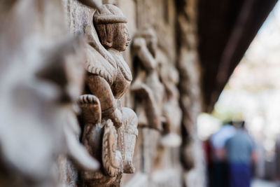 Close-up of statue