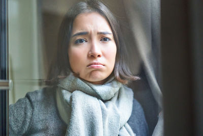 Portrait of young woman