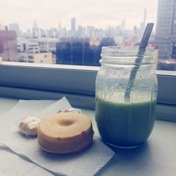 Close-up of drink on table