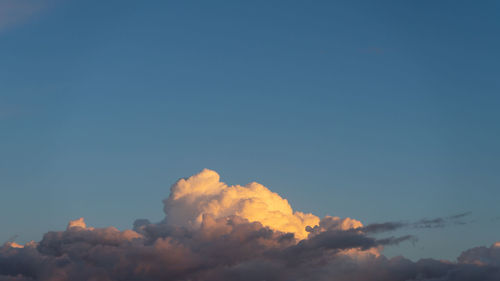 Low angle view of sky during sunset