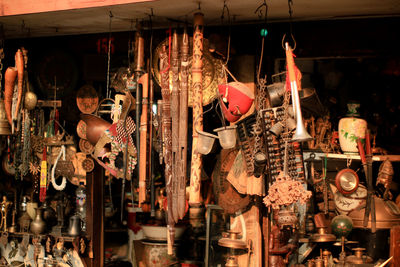 Group of people at market stall