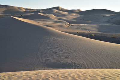 Scenic view of desert against sky