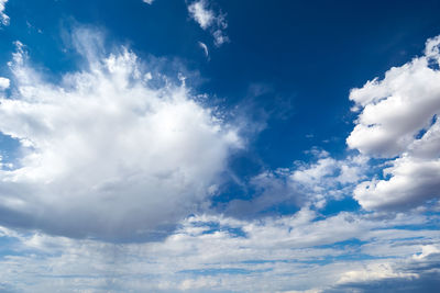 Low angle view of clouds in sky