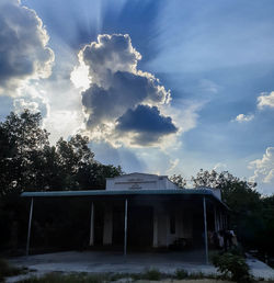 Low angle view of building against sky