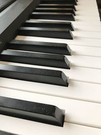 Close-up of piano