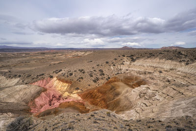 Scenic view of desert against sky