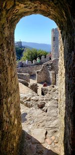 View of old ruins