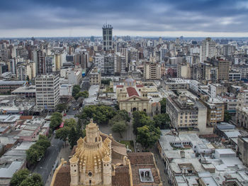 Aerial view of city