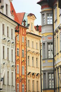 Low angle view of buildings in town