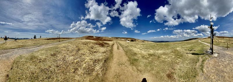 Panoramic view of landscape against sky