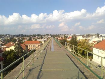 High angle view of cityscape