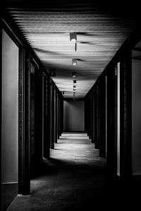 Empty corridor of building