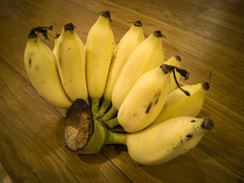 High angle view of fruits on table