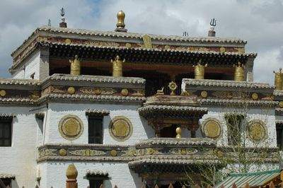 Low angle view of building against sky