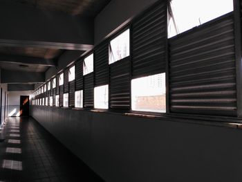 Empty corridor of building