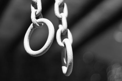 Close-up of metallic object