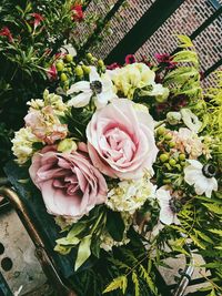 Close-up of rose bouquet