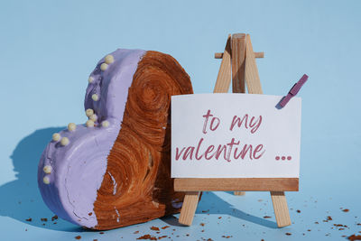 High angle view of food on table