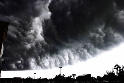 Low angle view of cloudy sky