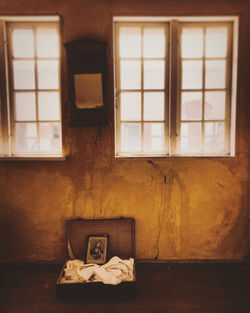 Picture of jesus christ in abandoned house