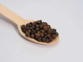 Close-up of ice cream against white background