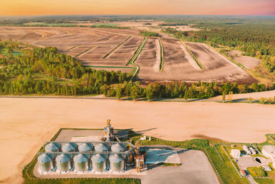 Scenic view of agricultural field