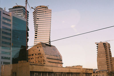 Low angle view of buildings against sky