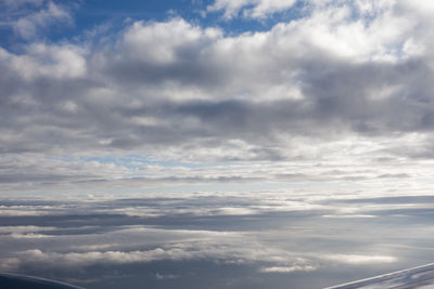 Low angle view of clouds in sky