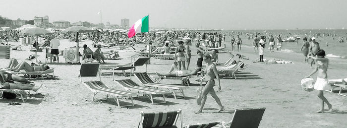 Group of people on beach