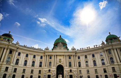 Low angle view of building against sky