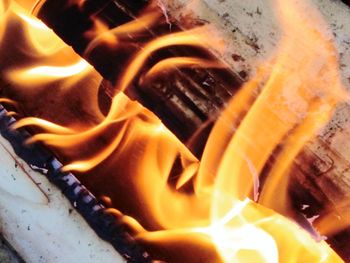 Detail shot of fire