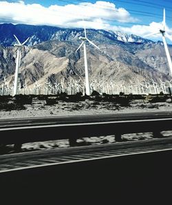 Landscape with mountains in background