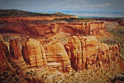 Scenic view of mountains