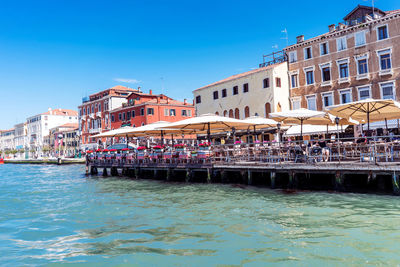 View of buildings at waterfront